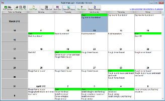 VirtualBoss Calendar View