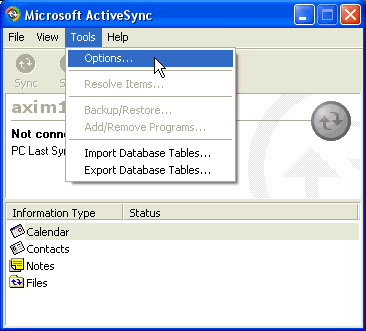ActiveSync Settings Help Visual 01