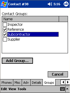 Sort the contacts, and be able to find the contacts by groups to create more efficiency in your scheduling