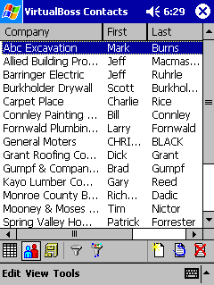 Sub-contractors, contractors, the management team, drafters, etc can all be found with one tap on the screen