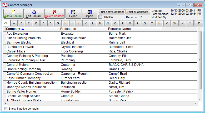 Contact Manager
