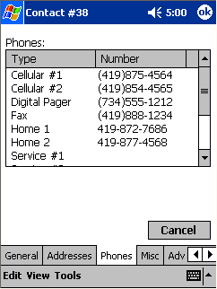 With a field for each method of contact, there is no worries of having to call back to the office just to get a hold of an individual or company