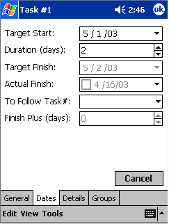 The ability to follow each contractors task time schedule allows for better tracking